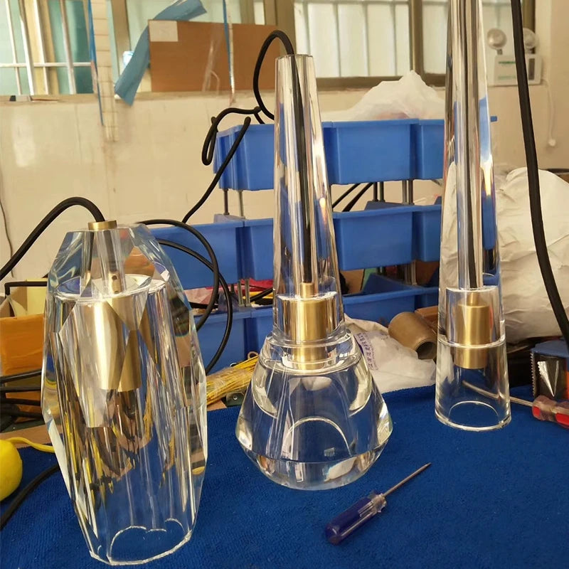 suspension en cristal de luxe pour décoration intérieure - vue 4 sur 6