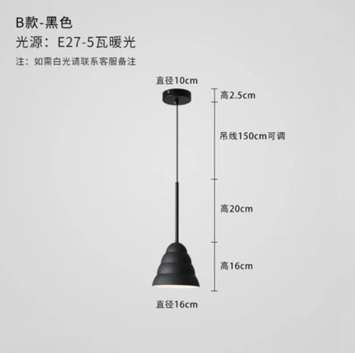 suspension nordique décorative pour éclairage créatif intérieur - vue 13 sur 14