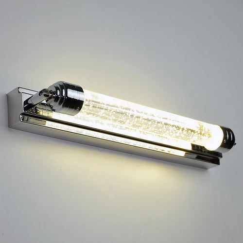 miroir de vanité en cristal minimaliste moderne avec lumières led - vue 3 sur 7