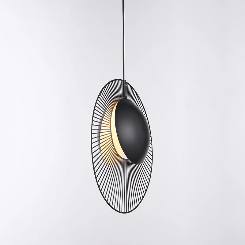 suspension en métal noir style moderne pour intérieur - vue 3 sur 6