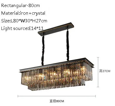 lustre moderne en cristal pour restaurant et bar élégant - vue 12 sur 15