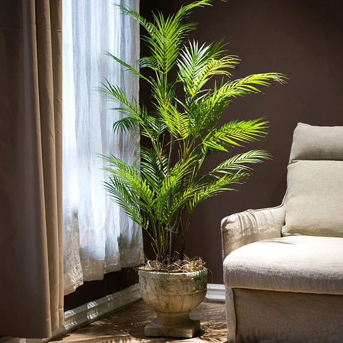 plantes tropicales palmier artificiel branches en plastique réalistes - vue 7 sur 12