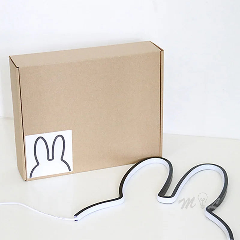 veilleuse led lapin moderne pour enfants cadeau de noël - vue 4 sur 8