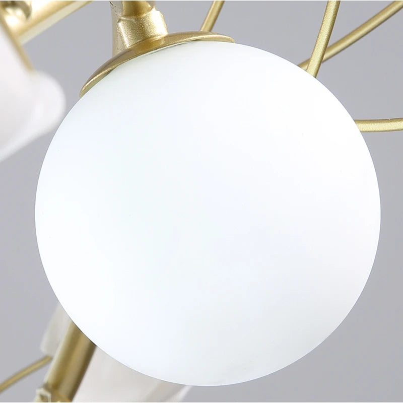 lustre nordique design pour décoration intérieure élégante et romantique - vue 6 sur 11