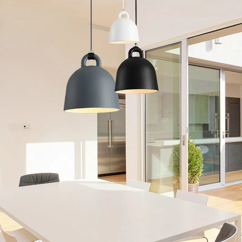 Lustre de Restaurant postmoderne Design danois salons lampes suspendues grises lampes suspendues nordiques romantiques pour chambre à coucher et Bar - vue 2 sur 9