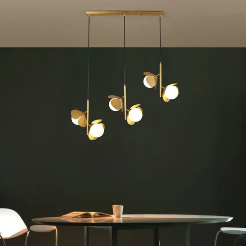 plafonnier led créatif design européen luxueux et chaleureux - vue 3 sur 9