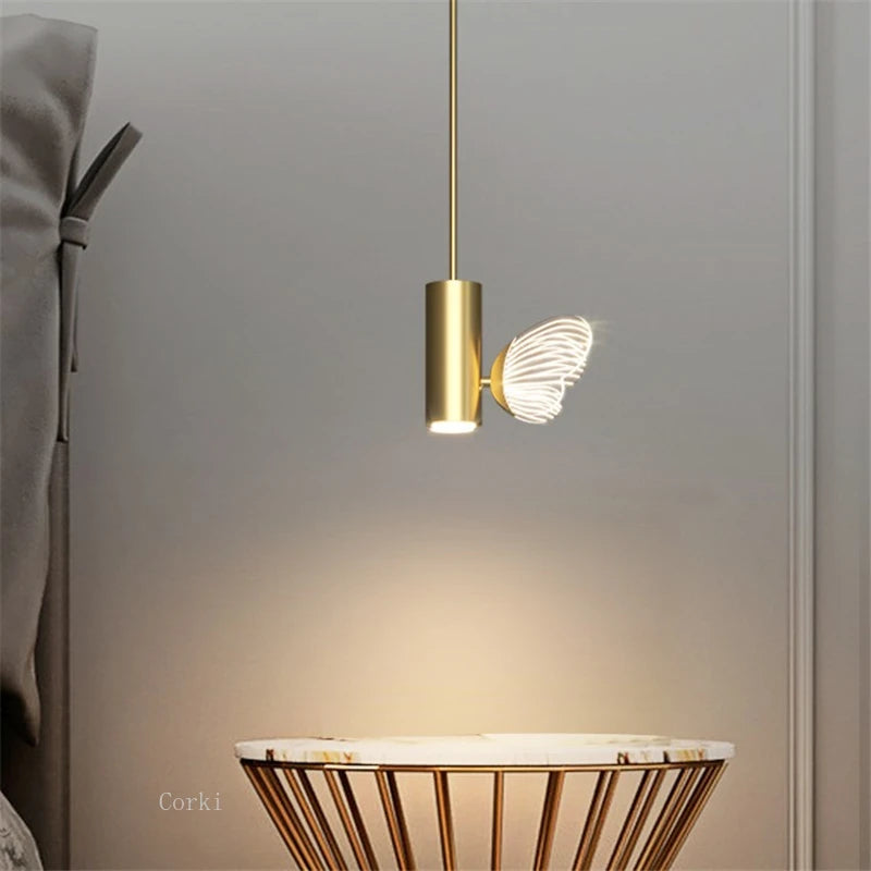 suspension en cristal papillon pour décoration élégante - vue 3 sur 8
