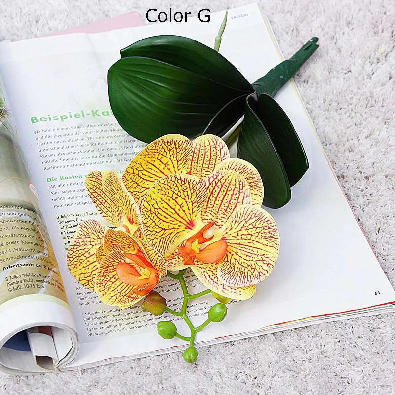 mini branche dorchidée artificielle pour décoration de mariage et domicile - vue 9 sur 13