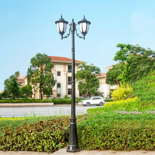 lampe de jardin européenne quatre têtes étanche pour extérieur - vue 8 sur 12