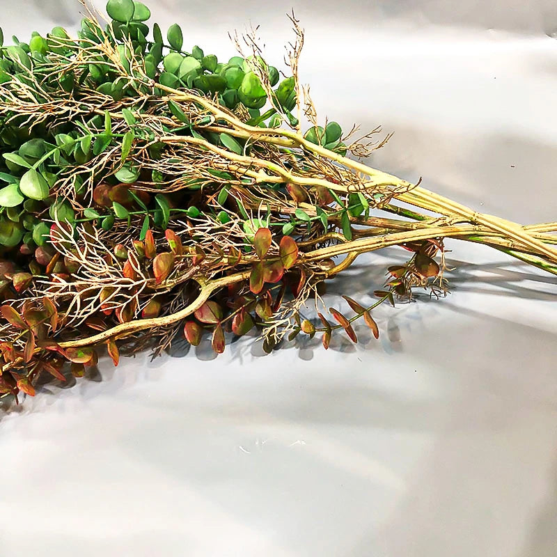 plantes artificielles en rotin d'eucalyptus pour décoration intérieure et extérieure - vue 4 sur 8
