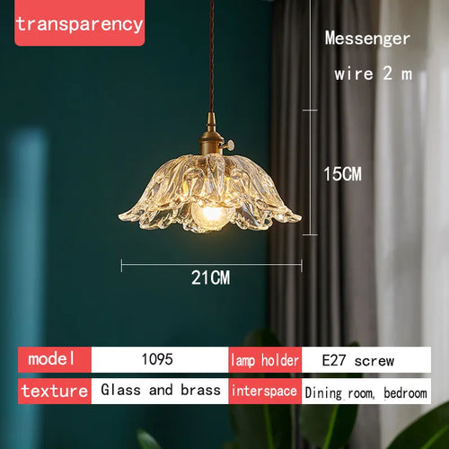 Lustre japonais en verre de laiton - vue 17 sur 23