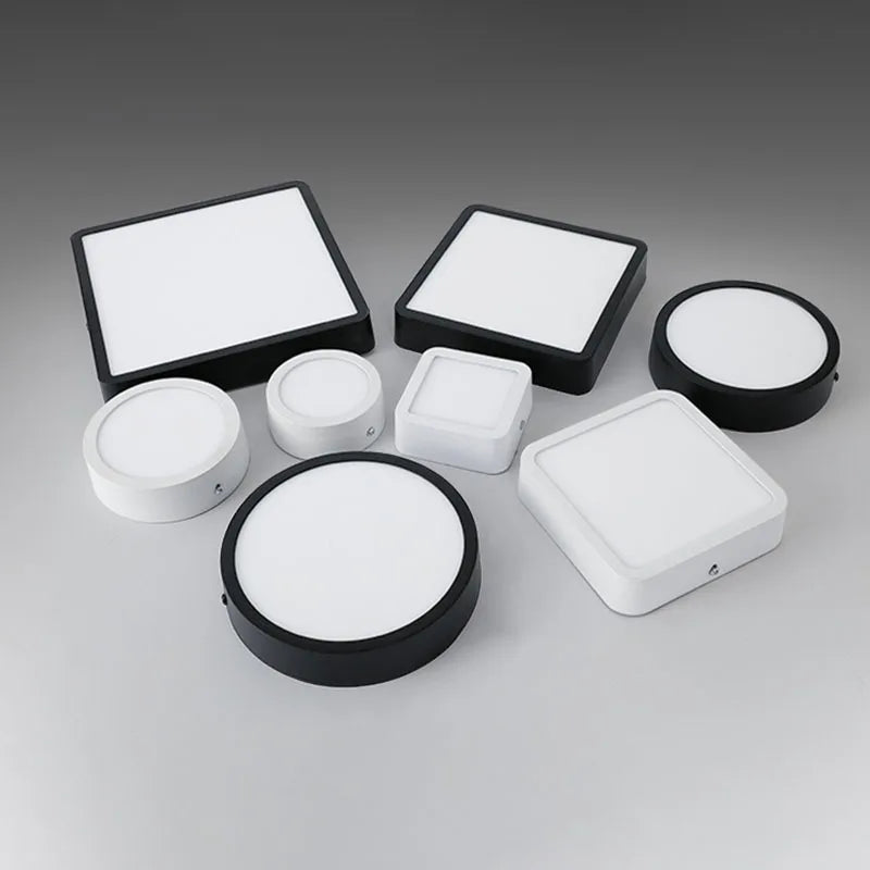 plafonnier à panneau led rond et carré pour décoration intérieure - vue 1 sur 10