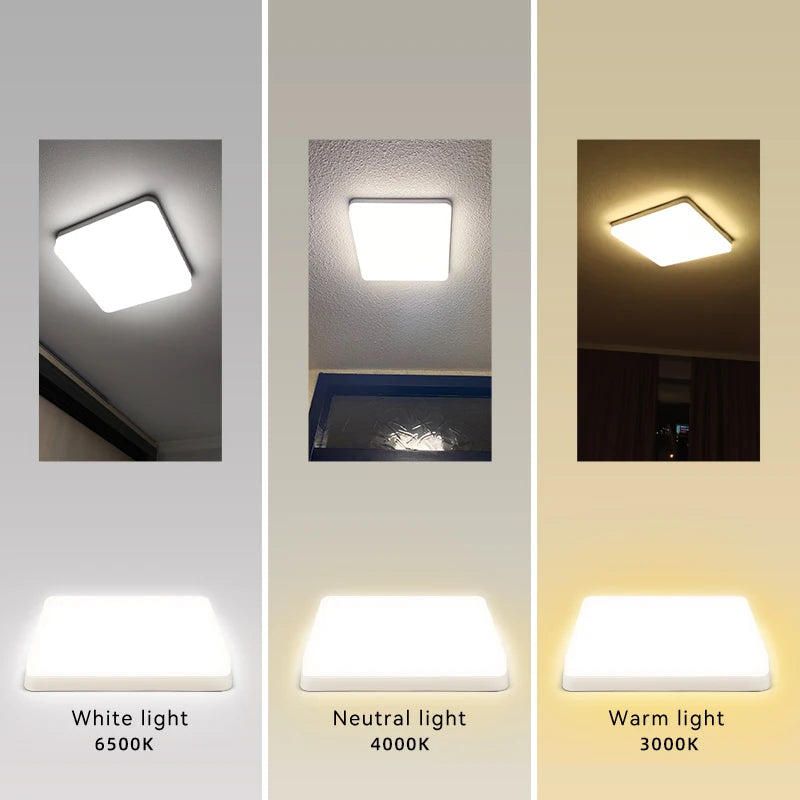 plafonnier led moderne carré pour intérieur design élégant - vue 3 sur 18