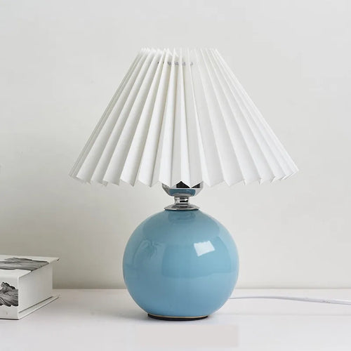 Lampe de table plissée coréenne - vue 8 sur 25