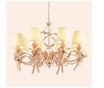 lustre à led rose pour chambre de fille décorative élégante - vue 13 sur 14