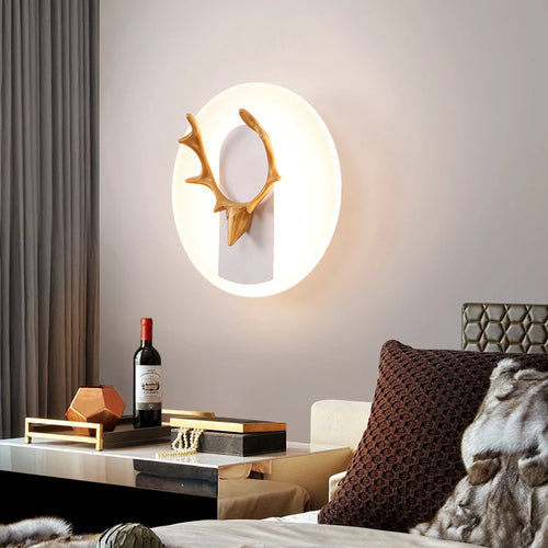 applique murale led moderne en fer et acrylique décorative - vue 6 sur 10