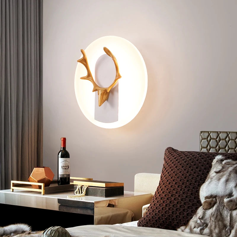 applique murale led moderne en fer et acrylique décorative - vue 5 sur 10