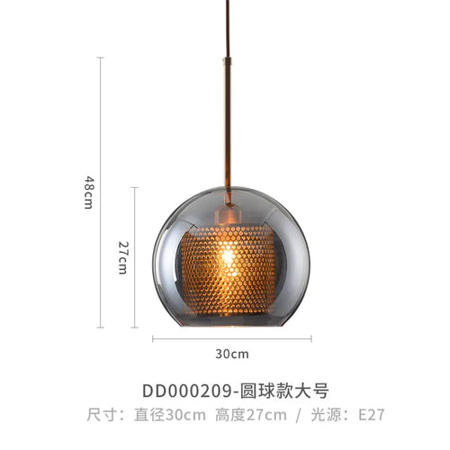 suspension moderne en verre pour décoration intérieure élégante - vue 15 sur 17