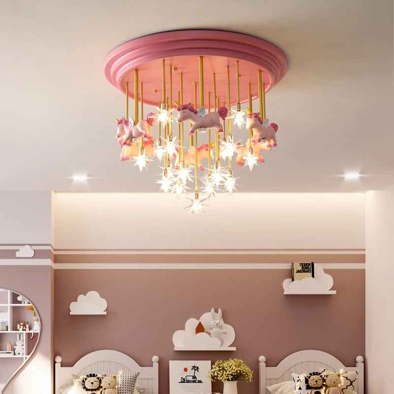 lustre led romantique pour décoration intérieure élégante et chaleureuse - vue 2 sur 10