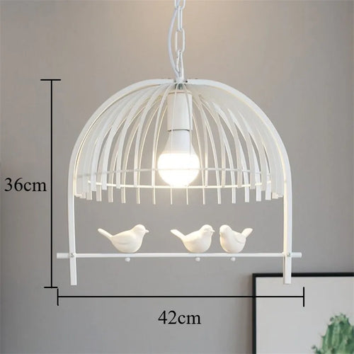 suspension moderne en fer pour oiseaux et décoration intérieure