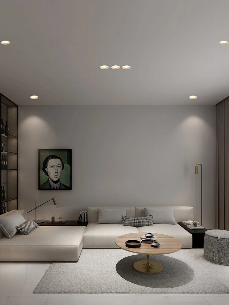 led downlight spot encastré lampe panneau rond éclairage intérieur - vue 2 sur 9