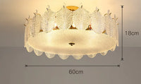 plafonnier en verre design moderne pour intérieur élégant
