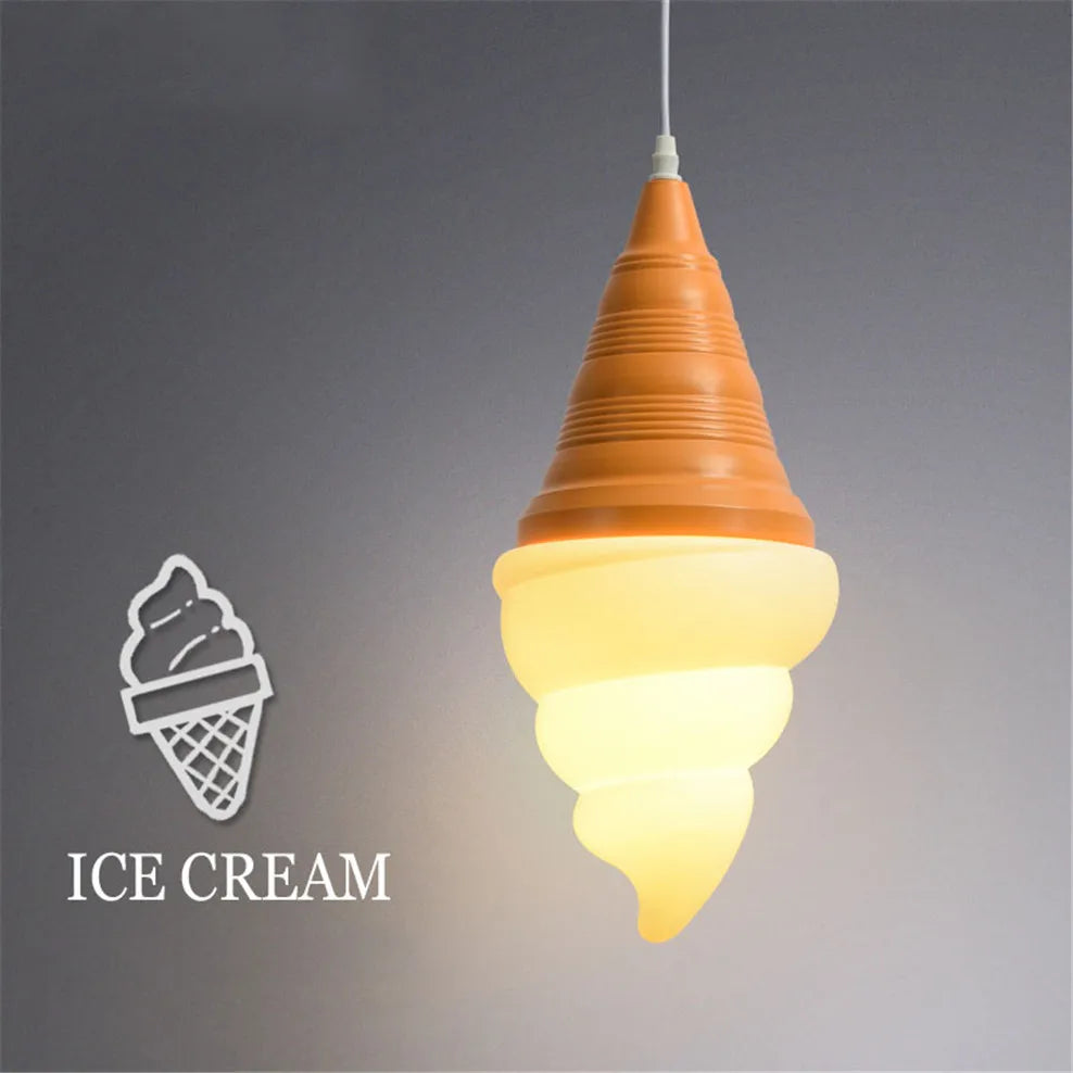 suspension enfants led créatif cônes crème glacée - vue 5 sur 9