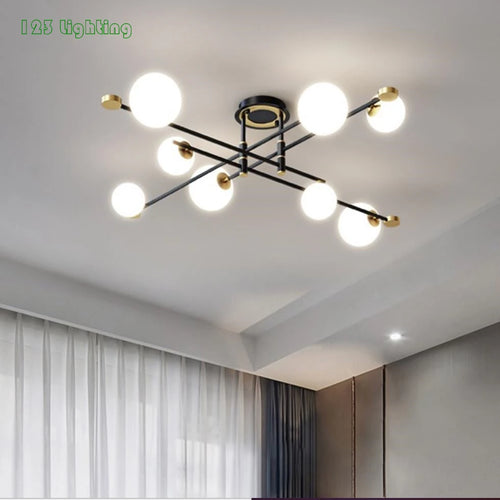 lustres led minimalistes pour éclairage intérieur moderne - vue 2 sur 7