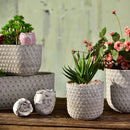moule en silicone pour pot de fleurs en béton artisanat jardinage