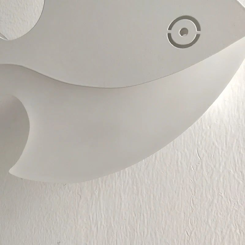 applique murale led créative en acrylique forme poisson pour enfants - vue 5 sur 6