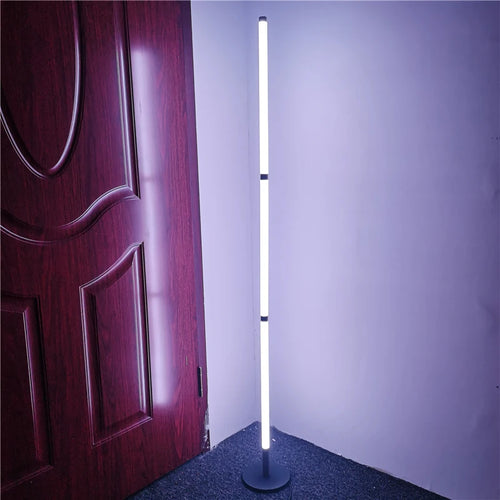 lampadaire d'angle moderne démontable avec lumière sur pied - vue 5 sur 15