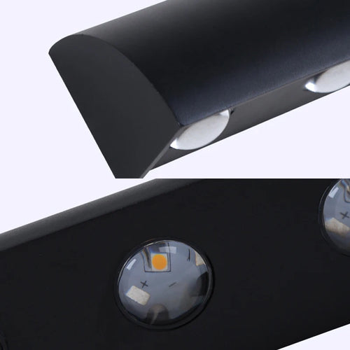 Applique murale LED lumières extérieur moderne entrée escalier balcon maison jardin 110V IP54 porche terrasse étanche noir applique murale - vue 6 sur 7