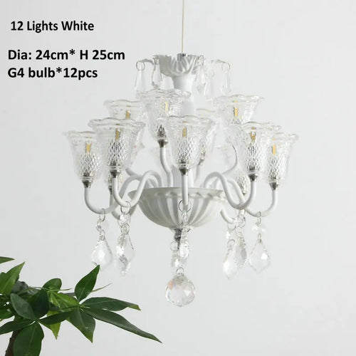 mini suspension créatives avec abat-jour en verre et cristal - vue 16 sur 21