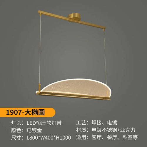 suspension design minimaliste luxe pour intérieur moderne