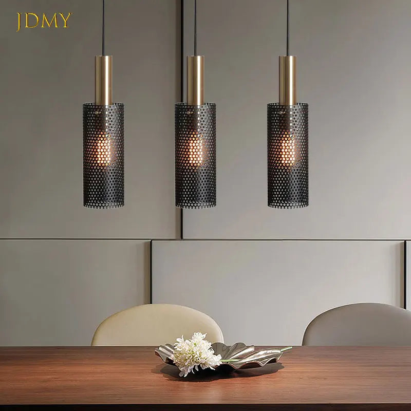 Suspension lampe lampe suspendue nordique moderne loft suspendu lustre dispositif E27 LED lustre cuisine salle à manger bar salon - vue 6 sur 8