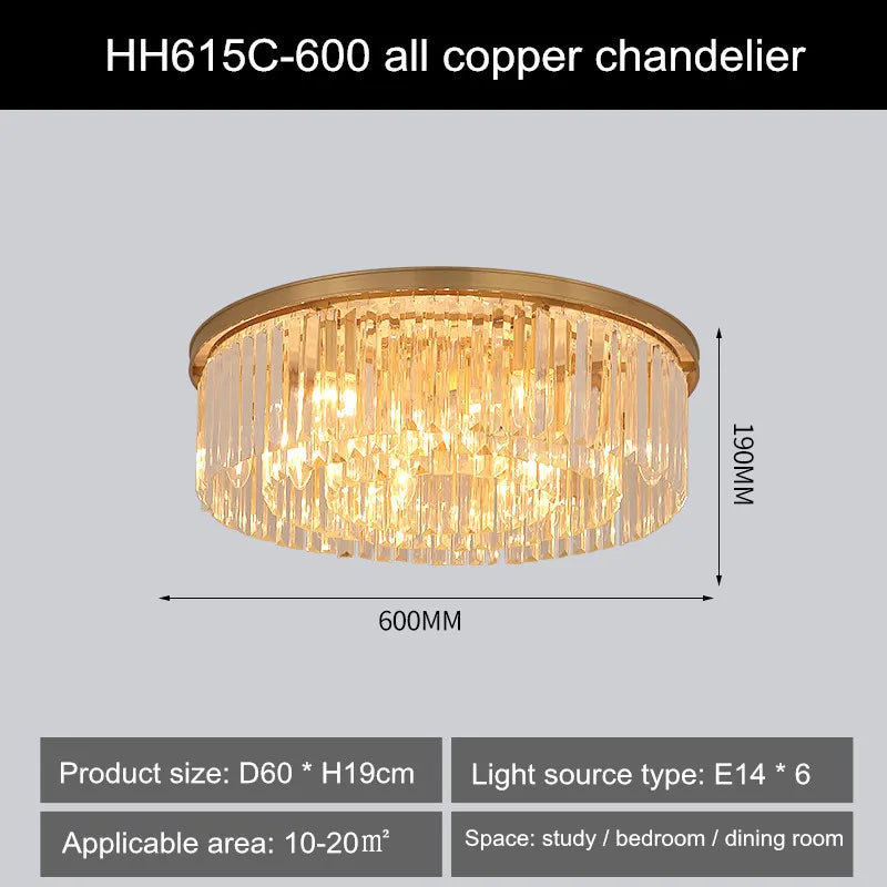 lampe à double usage en cristal pour décor moderne