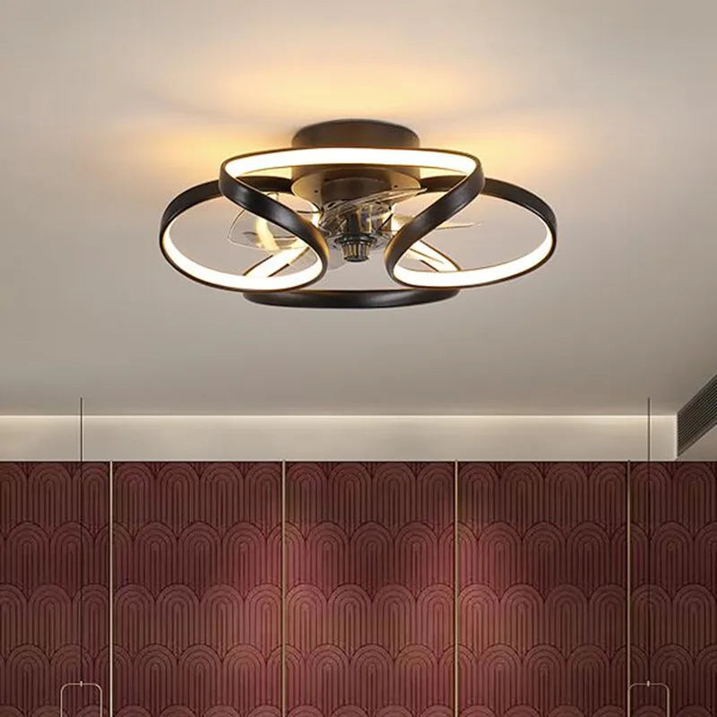 ventilateur de plafond smart led muet trois vitesses 	 style - vue 2 sur 9