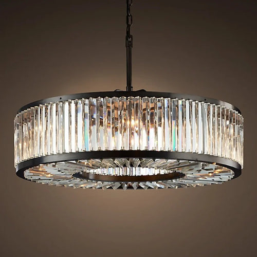 lustre moderne vintage en cristal éclairage suspendu pour maison hôtel villa - vue 3 sur 6