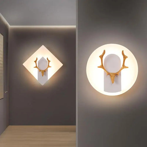 applique murale led moderne en fer et acrylique décorative - vue 2 sur 10