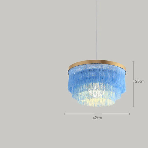 lustre romantique en fil de coton pour décoration intérieure - vue 10 sur 10