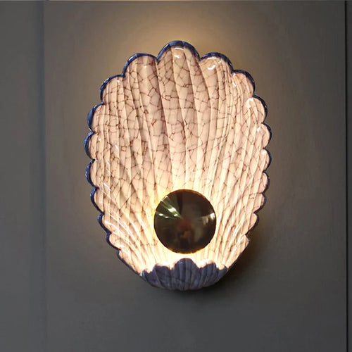 applique murale nordique coquille lumineuse pour intérieur décoratif - vue 2 sur 7