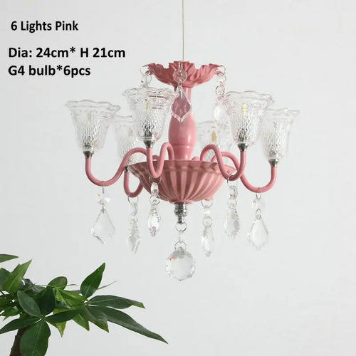 mini suspension créatives avec abat-jour en verre et cristal - vue 11 sur 21