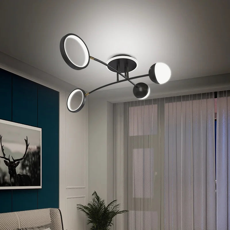plafonnier moderne décoratif pour intérieur et luminaires LED - vue 6 sur 12