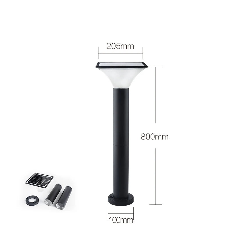 Lampe de pelouse solaire extérieure LED lampe de stigmatisation rougeoyante sans électricité couloir de jardin moderne terrasse ronde lumières de pelouse imperméables - vue 17 sur 18