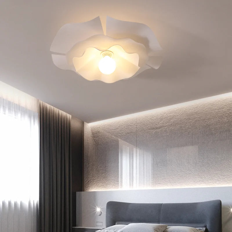 plafonnier led design nordique moderne en acrylique à fleurs décoratif - vue 5 sur 9