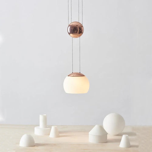 suspension nordique en verre design ajustable style loft - vue 9 sur 8