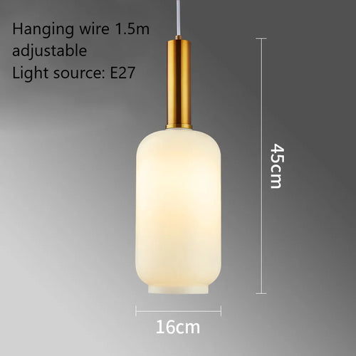 boule de verre moderne suspension led luminaire décoratif - vue 12 sur 15