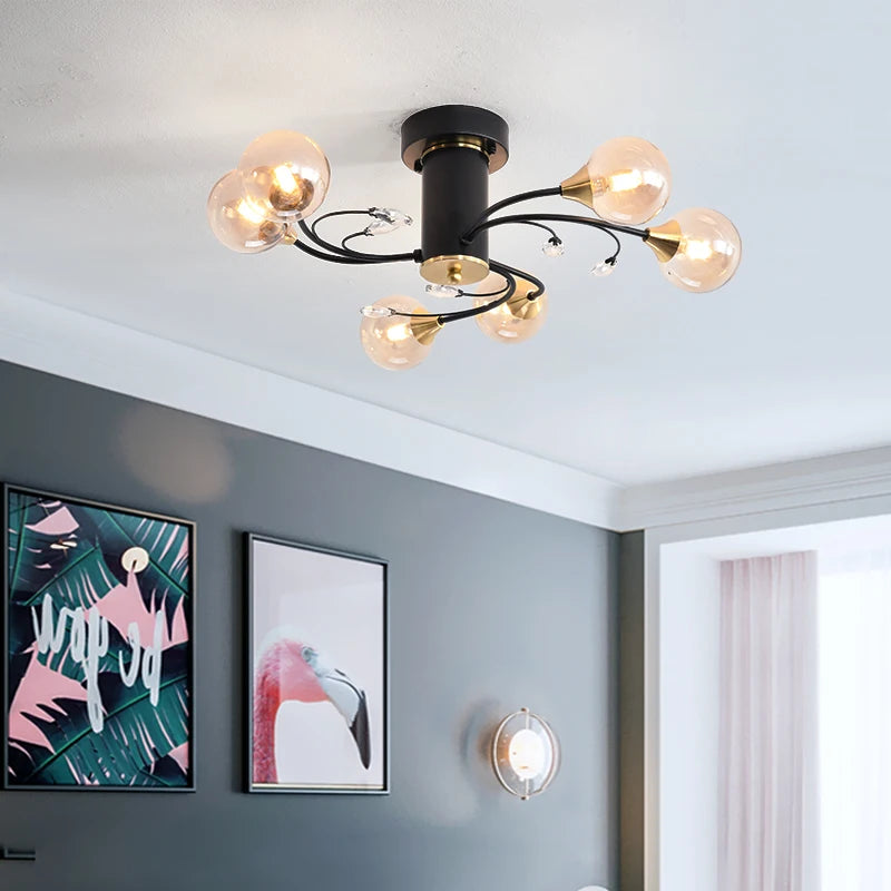 lustre led moderne pour villa office café bar nouvelle maison - vue 4 sur 14