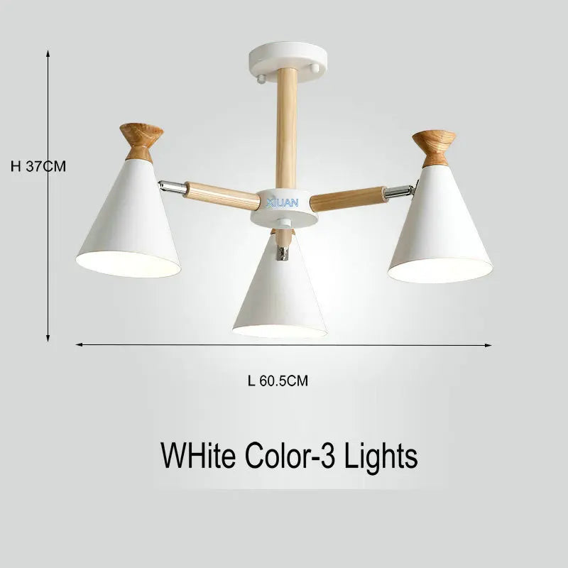 suspension nordique en bois pour décoration intérieure - vue 22 sur 26