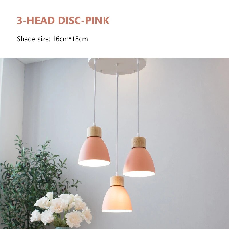 Lustre nordique bois 3 têtes décor - vue 13 sur 26